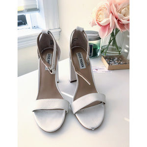 STEVE MADDEN White Strappy Heels